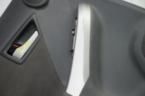 Door trim card rear left Toyota Prius 30-11 10-15 dark gray with dark gray insert cloth, scratches
