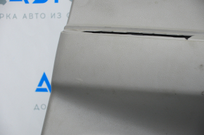 Door trim card rear right Toyota Highlander 08-10 gray with black insert leather, armrest leather, JBL, scratches