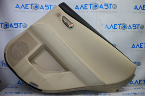 Door trim card rear right Lexus RX350 RX450h 10-12 beige with beige insert leather, armrest leather, tears