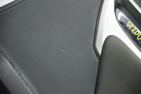 Door trim card rear right Lexus CT200h 11-17 black with black insert leather, scratches