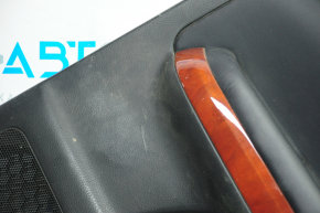 Door trim card rear right Lexus RX300 RX330 RX350 RX400h 04-08 black with black insert leather, armrest leather, molding under wood gloss, tears, scratches, for cleaning