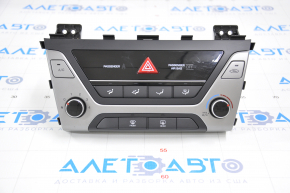 Climate control Hyundai Elantra AD 17-18 manual chrome is used, the trim and glass are worn
