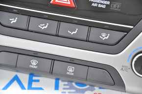 Climate control Hyundai Elantra AD 17-18 manual chrome is worn out, scratch on the trim