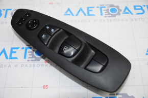Front left window lift control Nissan Pathfinder 13-20 black, 1 auto, with black trim