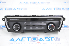 Climate control Kia Optima 16-18 manual peeled chrome, scratch on glass