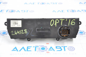 Climate control Kia Optima 16-18 manual peeled chrome, scratch on glass