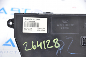 Climate control Kia Optima 16-18 manual peeled chrome, scratch on glass