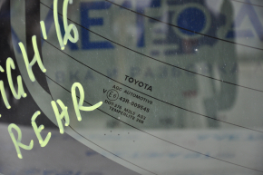 Rear glass of the trunk door Toyota Highlander 14-19 tinted, folding