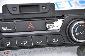 Climate control Kia Optima 11-13 prerest manual, chrome defect, buttons peeled off