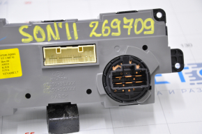 Climate control Hyundai Sonata 11-14 manual type 1 useful chrome
