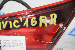 Lamp inner trunk lid right Honda Civic X FC 16-21 4d useful chrome