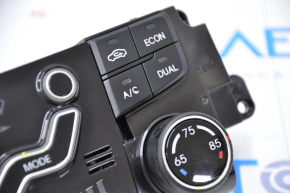 Climate control Hyundai Sonata 11-13 auto, dual zone type 1, chrome is worn out, buttons are worn out