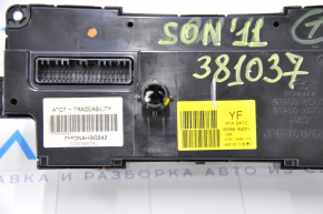 Climate control Hyundai Sonata 11-14 auto, dual zone type 2, chrome is worn out, regulators are worn out