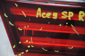 Left inner trunk lid light for a 2016-2017 Honda Accord, scratches, and a chip