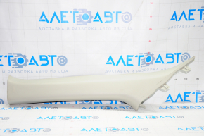 Front pillar trim left Nissan Pathfinder 13-20 gray, scratches, creases