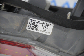 Lamp inside trunk lid right Honda Accord 13-15 scratches, broken off fragment of the housing