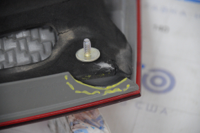 Lamp inside trunk lid right Honda Accord 13-15 scratches, broken off fragment of the housing