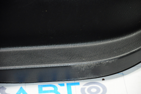 Door trim card front left Nissan Pathfinder 13-16 black with black insert cloth, armrest cloth, molding black gloss, scratches