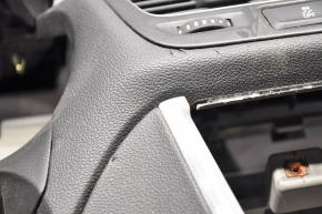 Torpedo front panel without AIRBAG Buick Encore 13-16 2 parts, black, pokes, broken fasteners, scratches