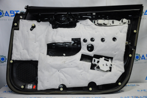 Door trim card front left Nissan Sentra 13-14 black with black insert cloth, armrest cloth, for dry cleaning