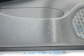 Door trim card front left Nissan Leaf 13-17 black with black insert leather, armrest cloth, scratches, for dry cleaning