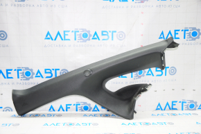Front pillar trim left Nissan Leaf 13-16 black under the tweeter, broken fasteners, scratches