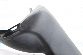 Front pillar trim left Nissan Leaf 13-16 black under the tweeter, broken fasteners, scratches