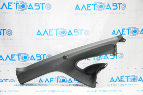 Front pillar trim left Nissan Leaf 13-16 black under the tweeter, broken fasteners, scratches