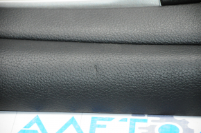Door trim card front right Nissan Altima 13-18 black with black insert leather, scratches, cut
