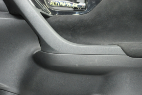 Door trim card front right Nissan Altima 13-18 black with black insert cloth, scratches