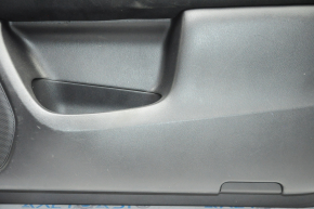 Door trim card front right Nissan Pathfinder 13-16 black with black insert cloth, armrest cloth, molding black gloss, scratches, pokes, for dry cleaning