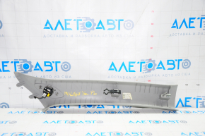 Front pillar trim left Chevrolet Malibu 16-23 under tweeter, gray, scratches