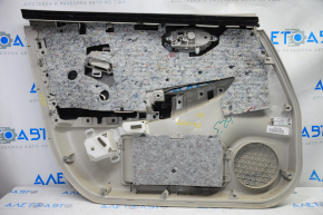 Door trim card front right Nissan Leaf 13-17 gray with gray insert leather, armrest cloth, scratches, bumps, for dry cleaning