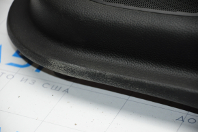 Door trim card front right Infiniti G25 G35 G37 4d 06-11 black with black insert leather, molding gray gloss, BOSE, scratches