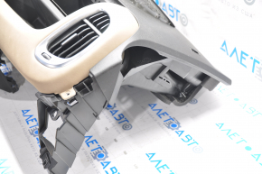 Torpedo front panel without AIRBAG Fiat 500L 14-14 prerest black, shot, cuts, without plugs