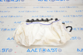 Airbag passenger in the dashboard Tesla Model 3 18- shot, chips melted