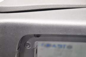 Torpedo front panel without AIRBAG GMC Terrain 10-17 black, scratches, without plugs, broken bar