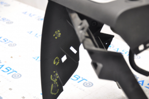Torpedo front panel without AIRBAG GMC Terrain 10-17 black, scratches, without plugs, broken bar