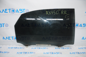 Glass of the rear right door Lexus RX350 RX450h 10-15 factory tinted, scratches