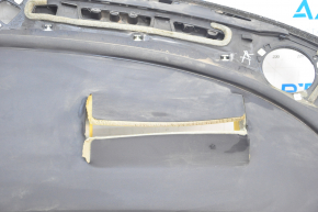 Torpedo front panel without AIRBAG Tesla Model 3 18- leather black, naked, shot