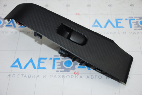 Rear left window lift control Nissan Altima 19-24 black, with black trim structure
