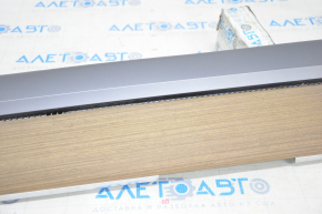 Tesla Model 3 18 Upper Front Panel Trim - Woodgrain, Swollen