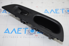 Rear left window lift control Nissan Rogue 14-20 black, manual, with black trim