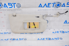 Right visor Ford Escape MK3 13-19 gray, with backlight for dry cleaning