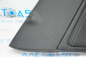 Door trim card rear left Infiniti QX30 17-17 black with black insert leather, armrest leather, scratches, bumps