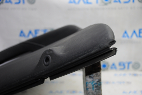 Door trim card rear left Infiniti QX30 17-17 black with black insert leather, armrest leather, scratches, bumps