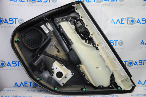 Door trim card rear left Nissan Altima 13-14 black with black insert cloth, scratches, for dry cleaning