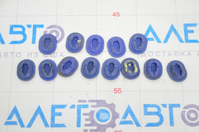 Tesla Model 3 Body Plug 18-13x19mm, Oval, Blue, 13pcs