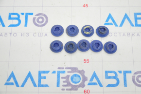 Tesla Model 3 Body Plug 18-13mm, Round, Blue, 9pcs