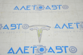 Tesla Model 3 T Trunk Lid Badge Emblem 18- Chrome